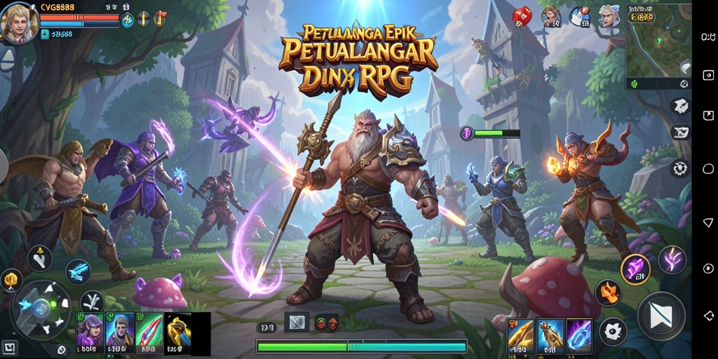 Gameplay mendebarkan dalam dunia RPG yang luas.