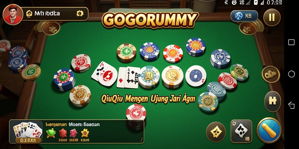 Tampilan gameplay QiuQiu yang mendebarkan di GOGORUMMY.