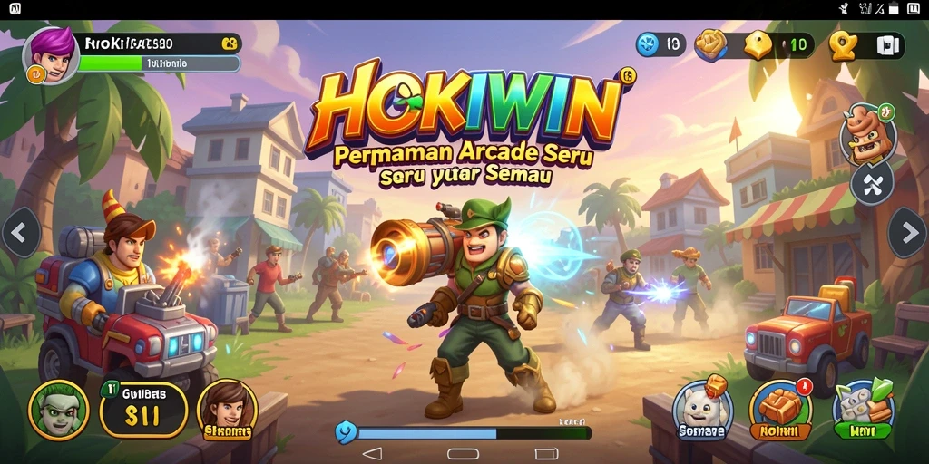 Tampilan gameplay seru dan penuh tantangan di HOKIWIN.