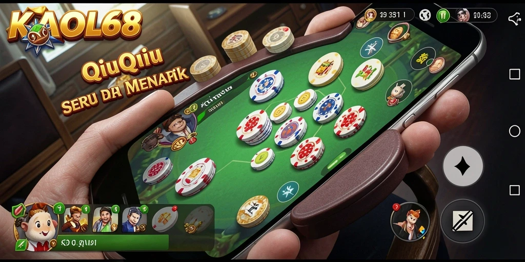 Tampilan gameplay seru di KAOL68 dengan aksi QiuQiu yang mendebarkan.