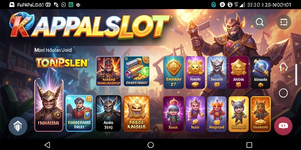 Tampilan antarmuka KAPALSLOT yang ramah pengguna dan intuitif.