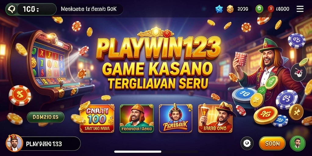 Screenshot utama <strong>PLAYWIN123</strong> menampilkan gameplay kasino yang mendebarkan dan interaktif.
