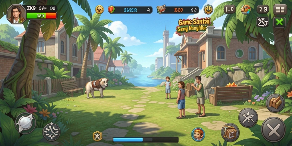 Tampilan gameplay seru di ZK9 dengan grafis yang menarik.
